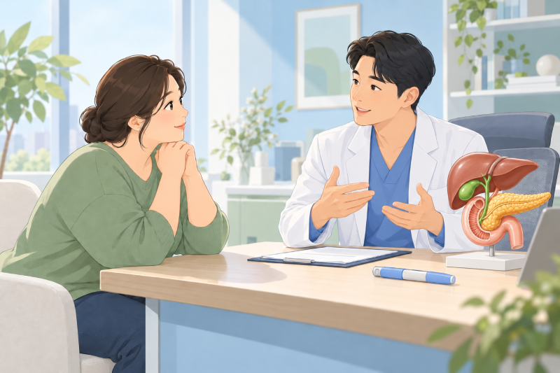 '체중 감량 후 윗배 통증' 담석·담낭염과 췌장염, 언제 의심해야 할까요? 위고비·마운자로와....