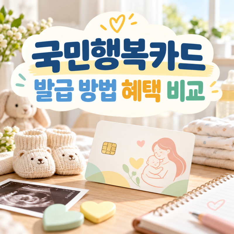 국민행복카드 발급 방법 혜택 비교 총정리