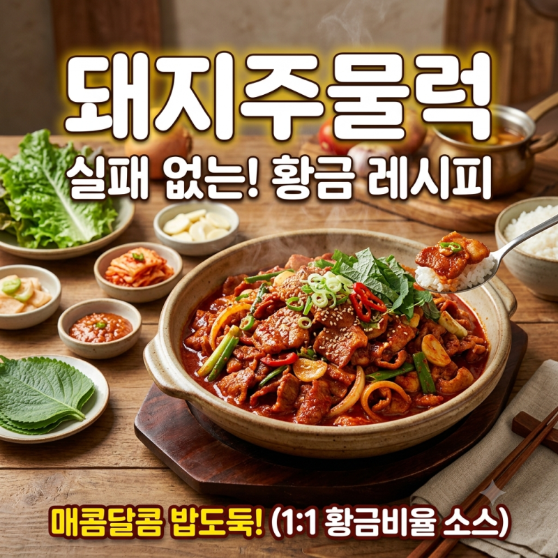 돼지주물럭 만드는 방법, 매콤달콤 양념으로 집에서 맛있게 만들기