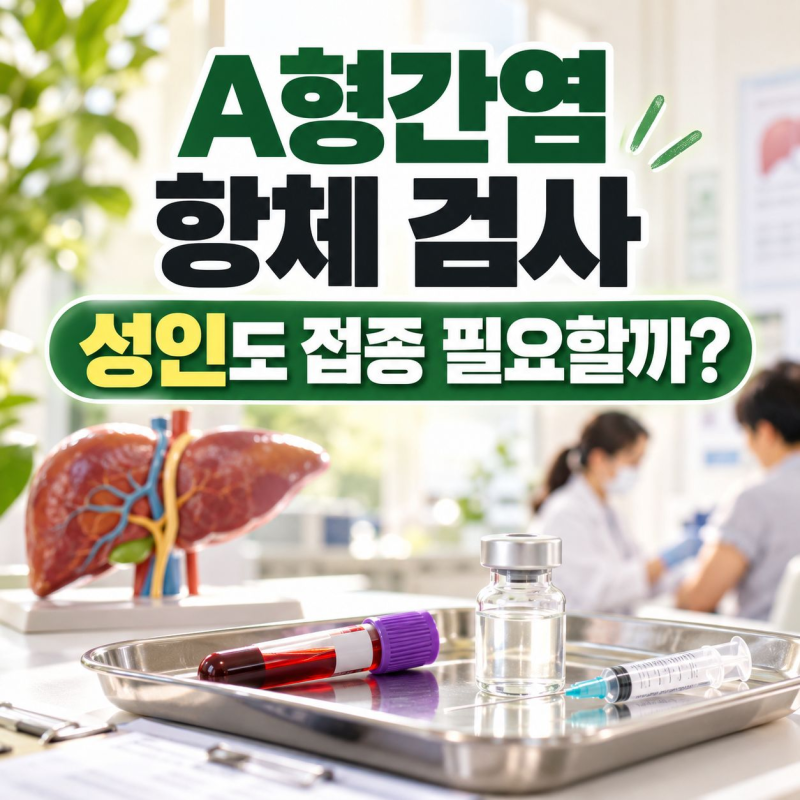 A형간염 항체 검사, 성인도 예방접종이 필요할까?