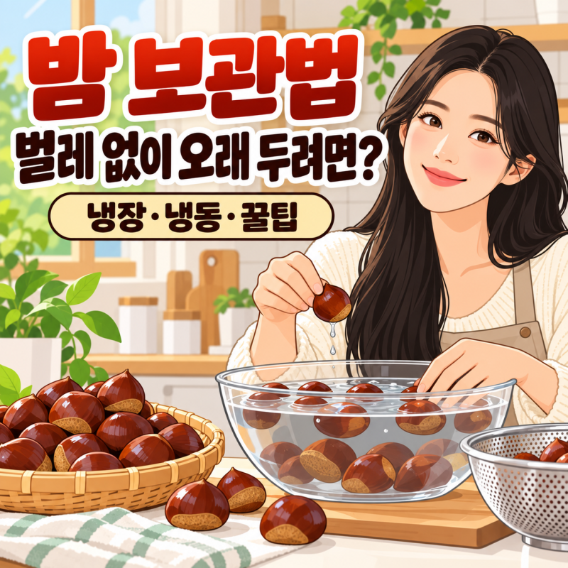 밤 보관법 총정리, 벌레 없이 1년 보관