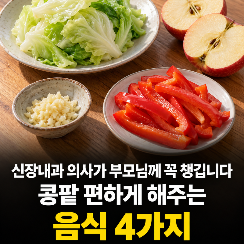 "신장내과 의사가 부모님께 꼭 챙깁니다"콩팥 편하게 해주는 음식 4가지