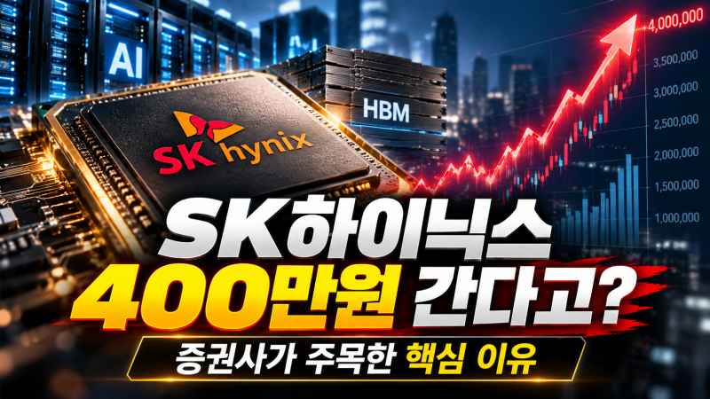 “400만원 간다고?” SK하이닉스 주가 증권사가 주목한 핵심 이유