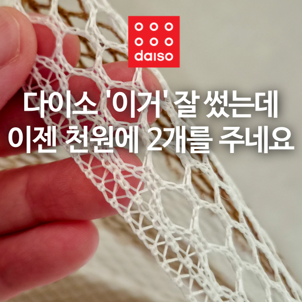 다이소 '이거' 원래 잘 쓰고 있었는데 이젠 천원에 2개를 주네요