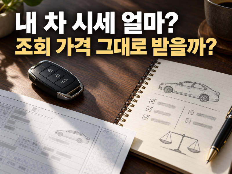 중고차 시세 조회 방법｜내 차 팔 때 얼마 받을 수 있을까?