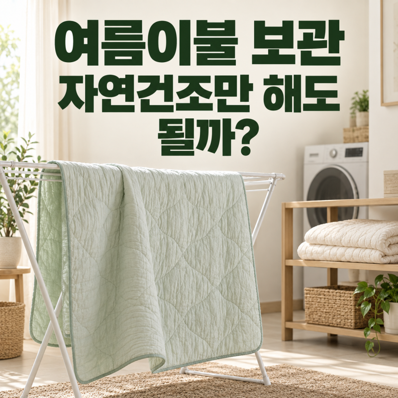 여름이불 보관, 자연건조만 해도 괜찮을까?