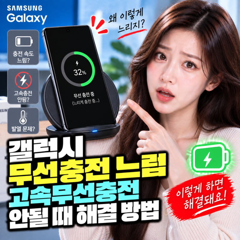 갤럭시 무선충전 느림 고속무선충전 안될 때 해결 방법