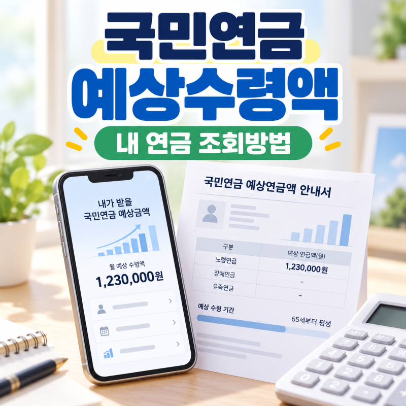 국민연금 예상수령액 조회 방법, 공식 계산기로 내 연금 확인하기