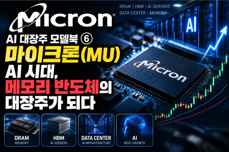 AI 대장주 모델북 ⑥ 마이크론(MU) | AI 시대, 메모리 반도체의 대장주가 되다