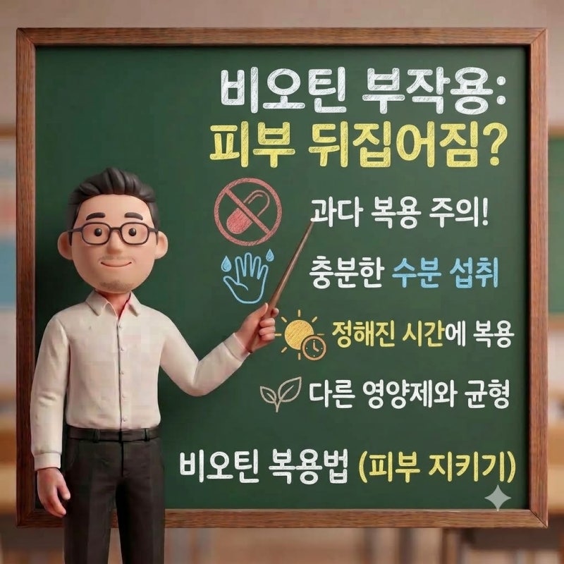 탈모 영양제 먹고 피부 뒤집어졌다면? 비오틴 부작용 막는 복용법