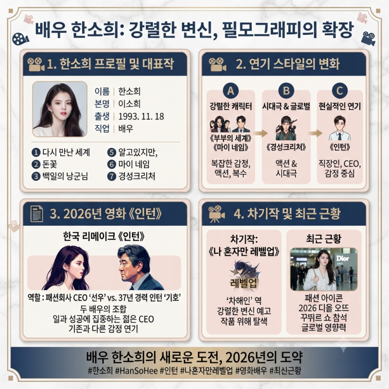 韓韶禧個人資料·代表作總整理｜從《實習生》到下一部作品《我獨自升級》