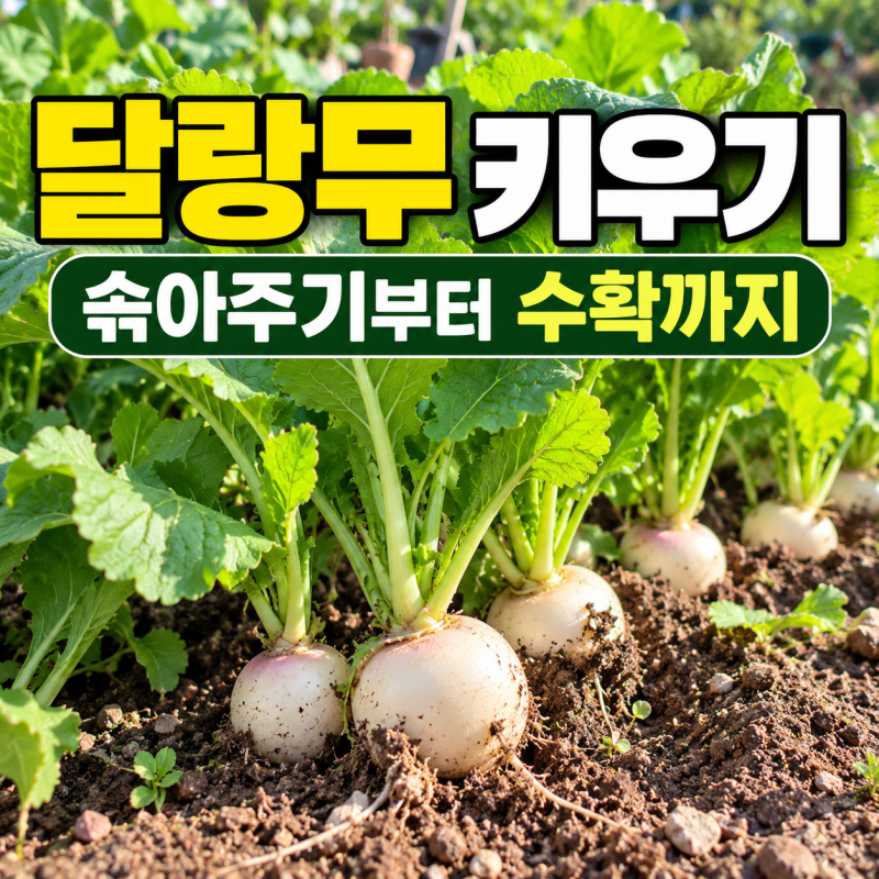 달랑무 키우기 솎아주기부터 물주기와 수확 시기까지