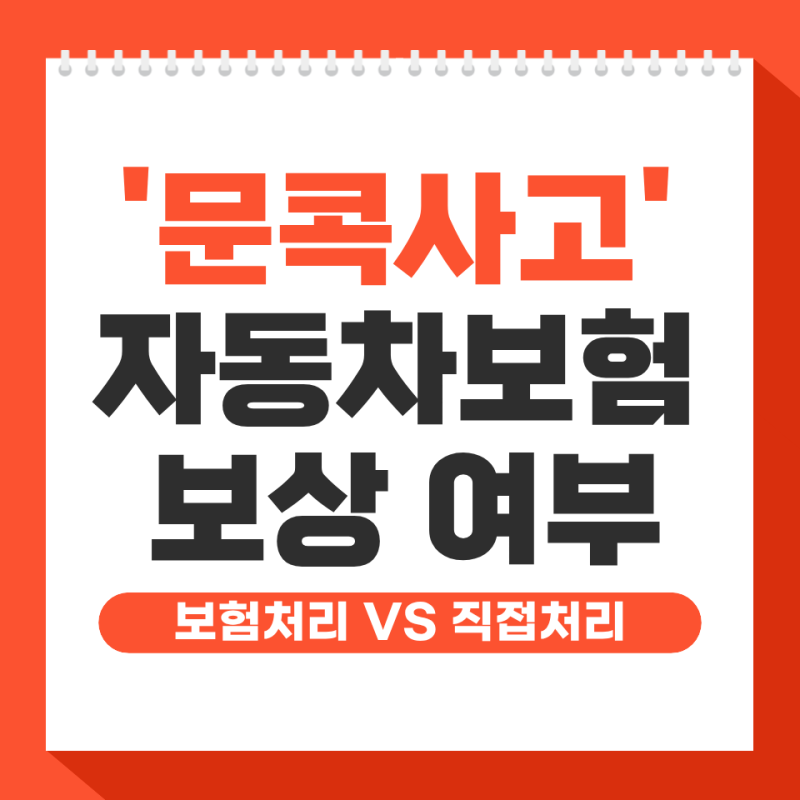 문콕 사고 자동차보험 처리될까? 보험료 할증 기준과 대처법 총정리