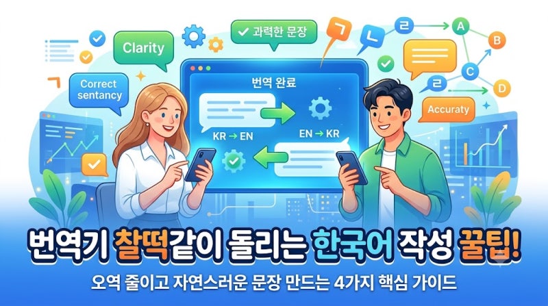 번역기 오역 줄이고 자연스러운 문장 만드는 한국어 작성 팁