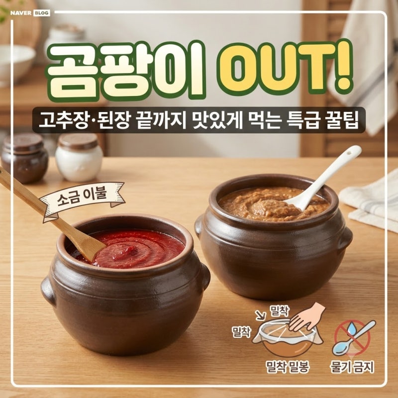 고추장·된장에 피는 곰팡이, 완벽하게 차단하는 생활 속 꿀팁