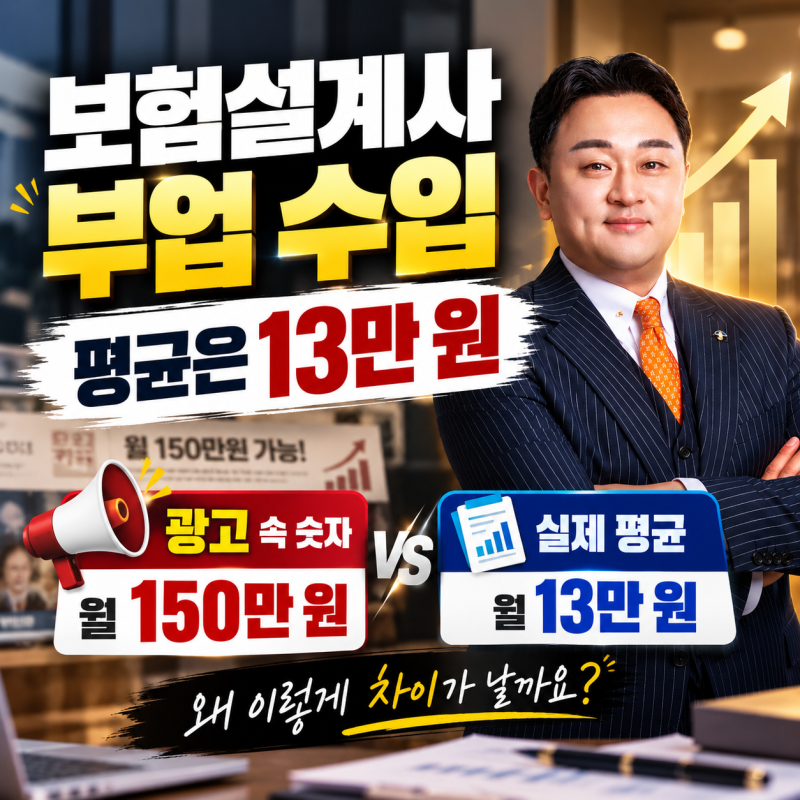 보험설계사 부업, 광고처럼 정말 월 100만 원 이상 벌 수 있을까요?