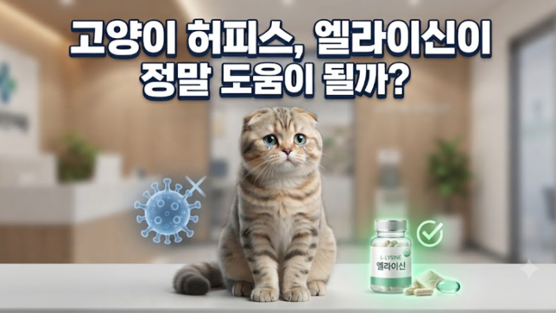 고양이 허피스, 엘라이신이 도움이 될까?