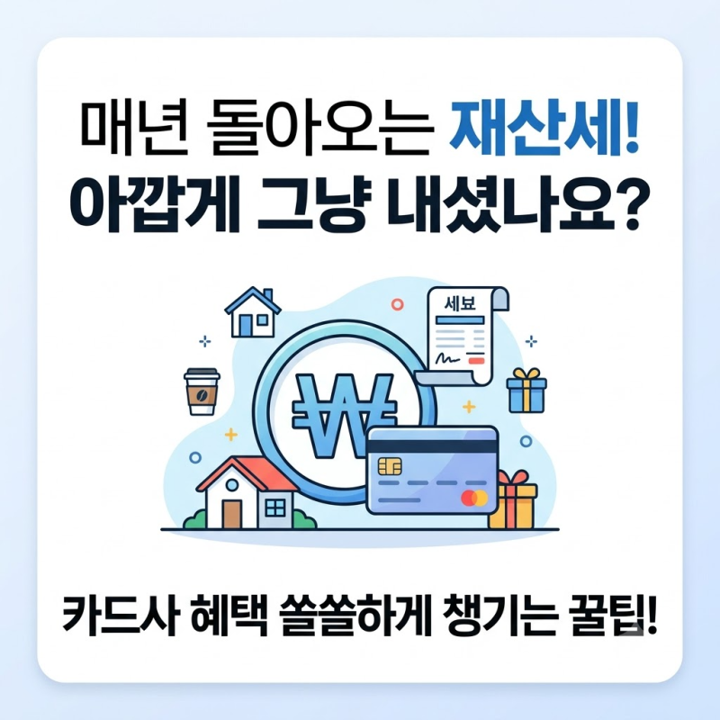 2026 재산세 카드 납부 "신용카드로 내면 수수료 진짜 0원일까?" 위택스 결제 전 혜택 비교