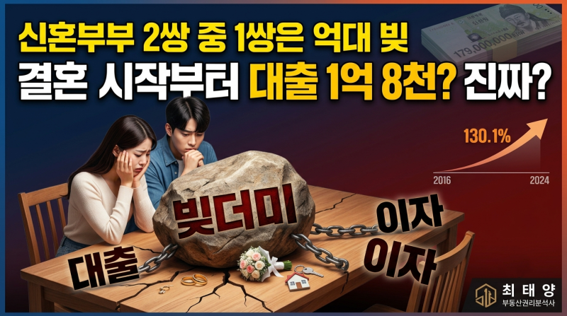 "축하 대신 이자 걱정부터…" 신혼부부 대출 중간값 8년 새 130% 폭증, 이대로 괜찮을까?