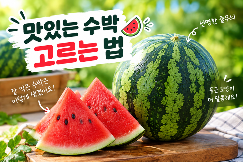 맛있는 수박 고르는 방법