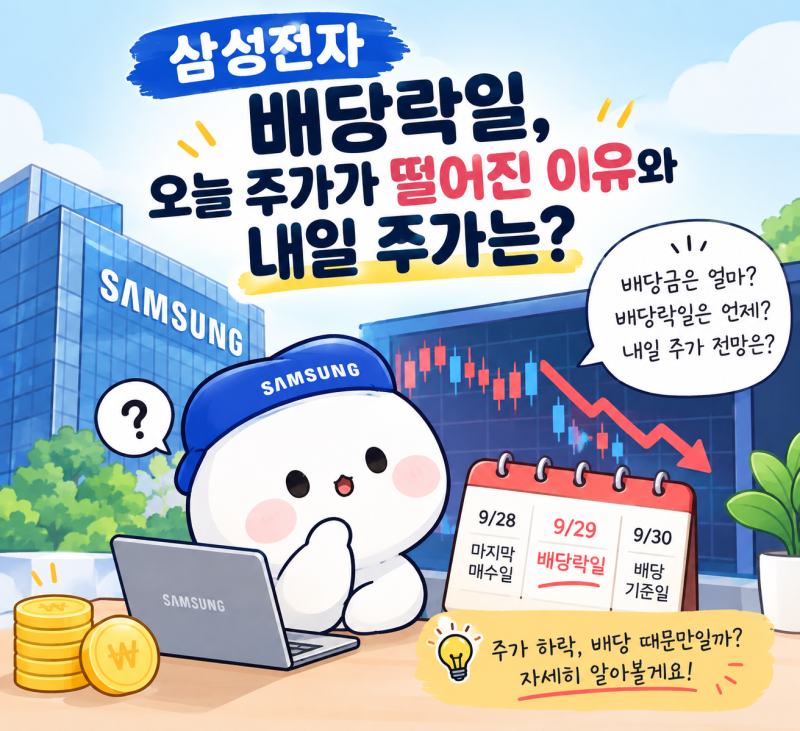 삼성전자 배당락일 총정리｜주당 4,604원 배당이면 주가는?