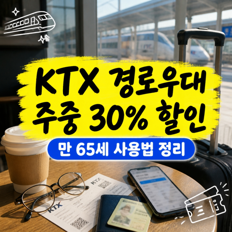 KTX 경로우대 30% 할인, 사용법 및 주의사항 총정리