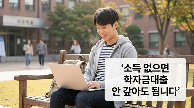취업후 상환 학자금대출(ICL), 소득 없으면 안 갚아도 됩니다