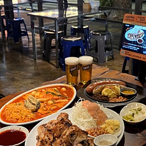 수원인계동 맛집 SNS 핫플 캐치테이블 1위 달맞이광장바베큐 인계동 상륙! 생맥주가 맛있는 ....