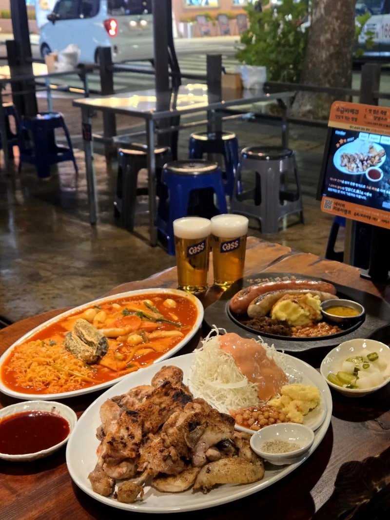 수원인계동 맛집 SNS 핫플 캐치테이블 1위 달맞이광장바베큐 인계동 상륙! 생맥주가 맛있는 ....