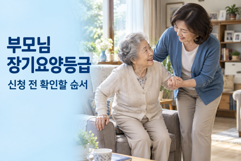 부모님 장기요양등급 신청, 진단서보다 먼저 확인할 순서