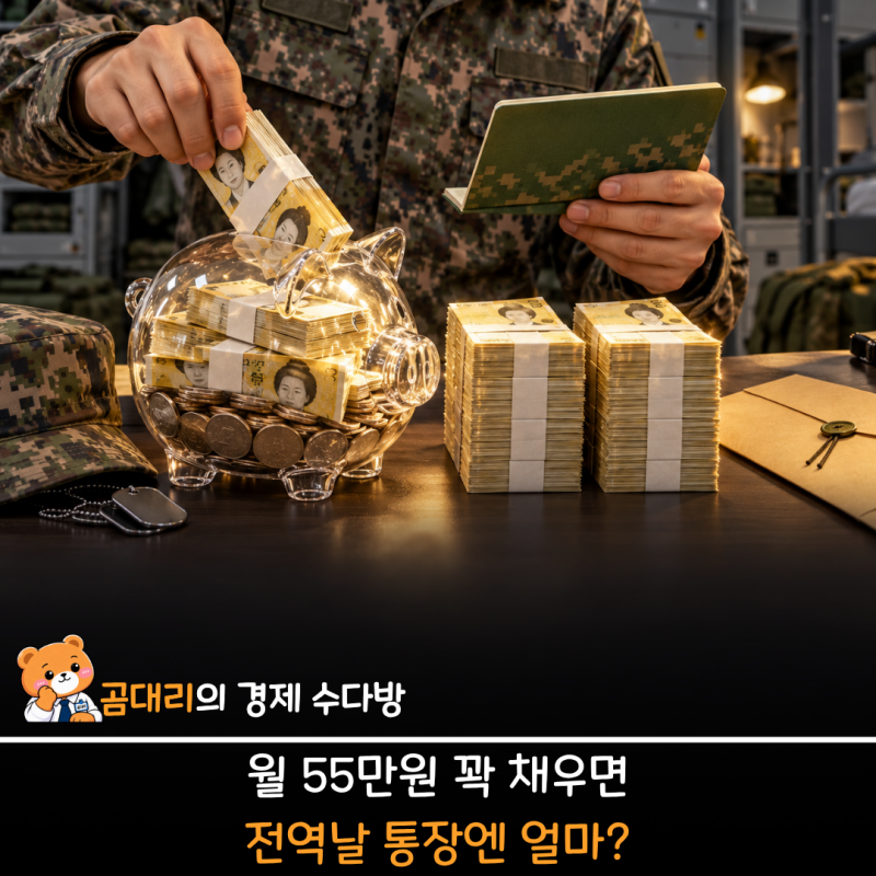 장병내일준비적금 월 55만원 넣는다면 얼마 모일까? "원금·이자·지원금"까지 체크