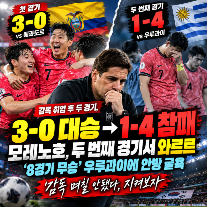 "3-0 대승→1-4 참패" 모레노호, 너무 빨리 판단할 필요 없는 이유
