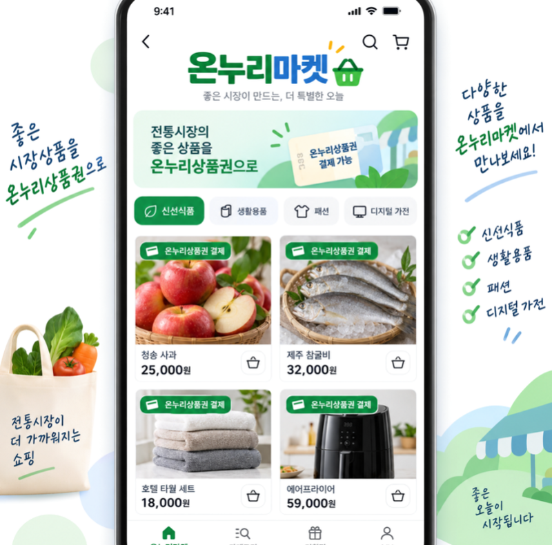 온누리상품권 온라인 사용처 쇼핑몰 디지털온누리상품권, 어디서 결제할 수 있을까?