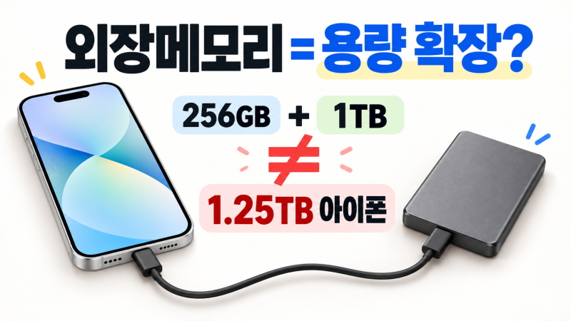 아이폰 외장메모리, 저장공간 늘릴 수 있을까?