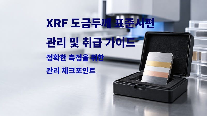 [XRF 도금두께 표준시편 관리법] : 취급·보관·재교정 체크포인트
