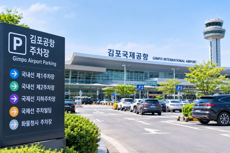 김포공항 주차요금 총정리/주차장위치,예약,할인,주차대행까지