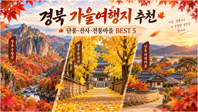 경북 가을여행지 추천｜단풍·산사·전통마을까지 가볼 만한 곳 5곳