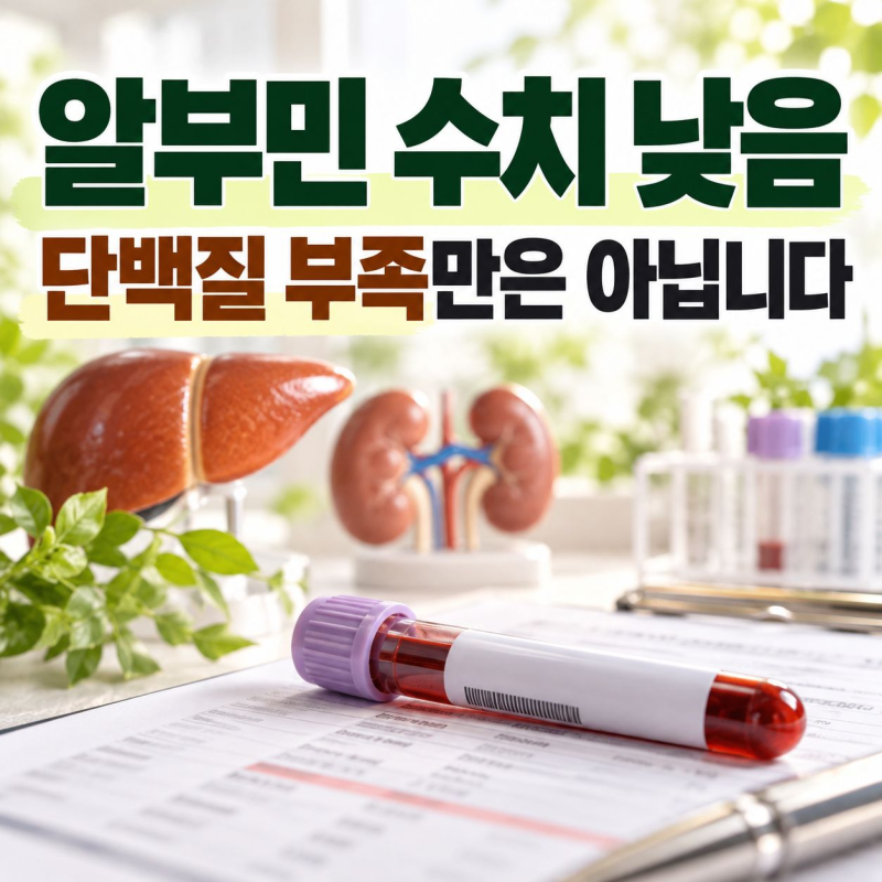 알부민 수치 낮음, 단백질 부족으로만 봐도 될까?