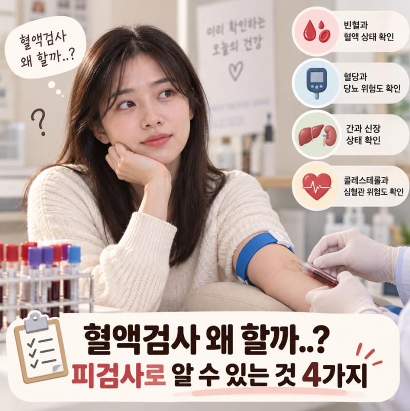 "혈액검사 왜 할까..?" 피검사로 알수있는것 4가지