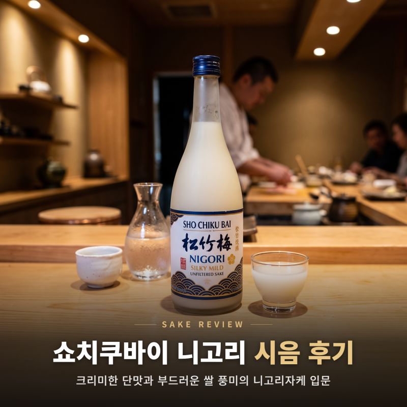 쇼치쿠바이 니고리 시음 후기, 크리미한 단맛과 부드러운 쌀 풍미의 니고리자케 입문