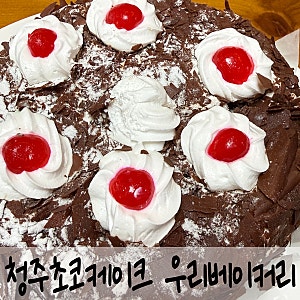 청주 유명한 초코케이크 맛집 대형케이크 : 우리베이커리