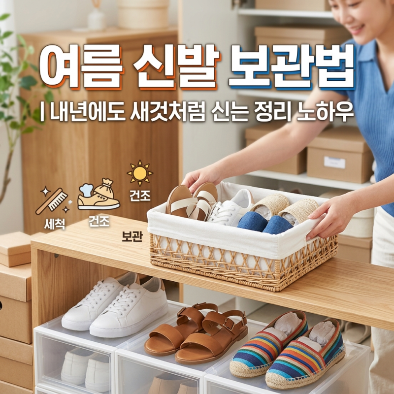 여름 신발 보관법ㅣ내년에도 새것처럼 신는 정리 노하우