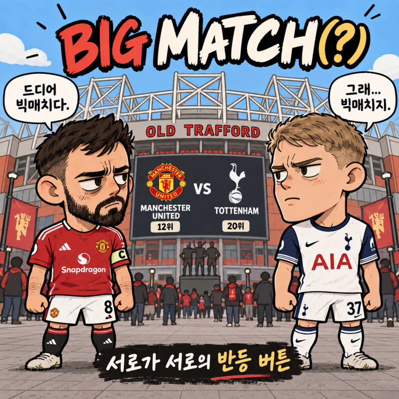 토트넘 vs 맨유 프리뷰, 반등이 절실한 두 팀의 웃픈 빅매치