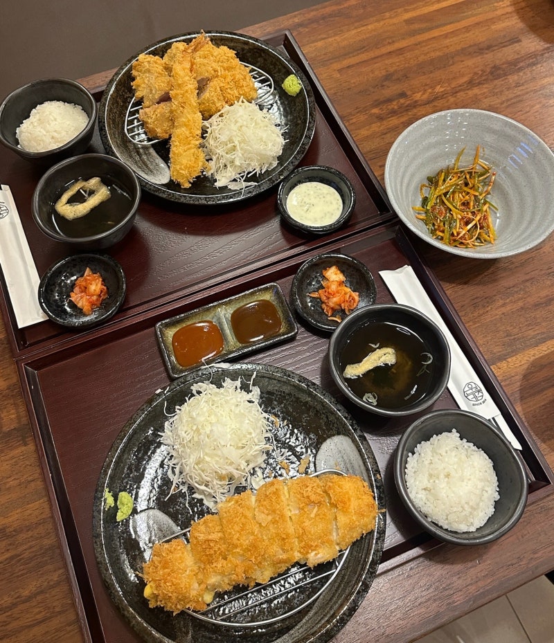[원카츠 범일직영점] 부산 범일동 돈카츠 맛집, 밤카츠 안심카츠 왕새우튀김 후기