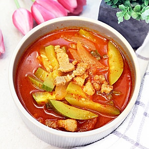 돼지고기 고추장찌개 레시피 애호박찌개 애호박 국밥 요리