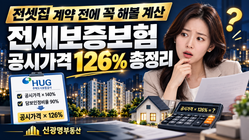 전세보증보험 가입될까? 공동주택 주택가격 찾는 법과 계산법