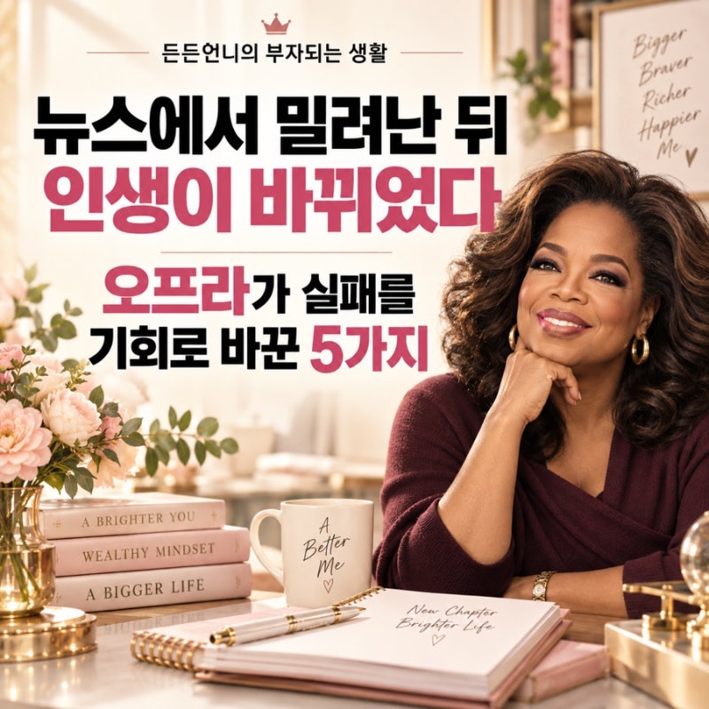 뉴스에서 밀려난 뒤 인생이 바뀌었다｜오프라 윈프리가 실패를 기회로 바꾼 5가지