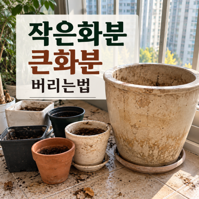 작은화분버리는방법 종량제 가능할까? 대형화분은 이렇게 버리세요