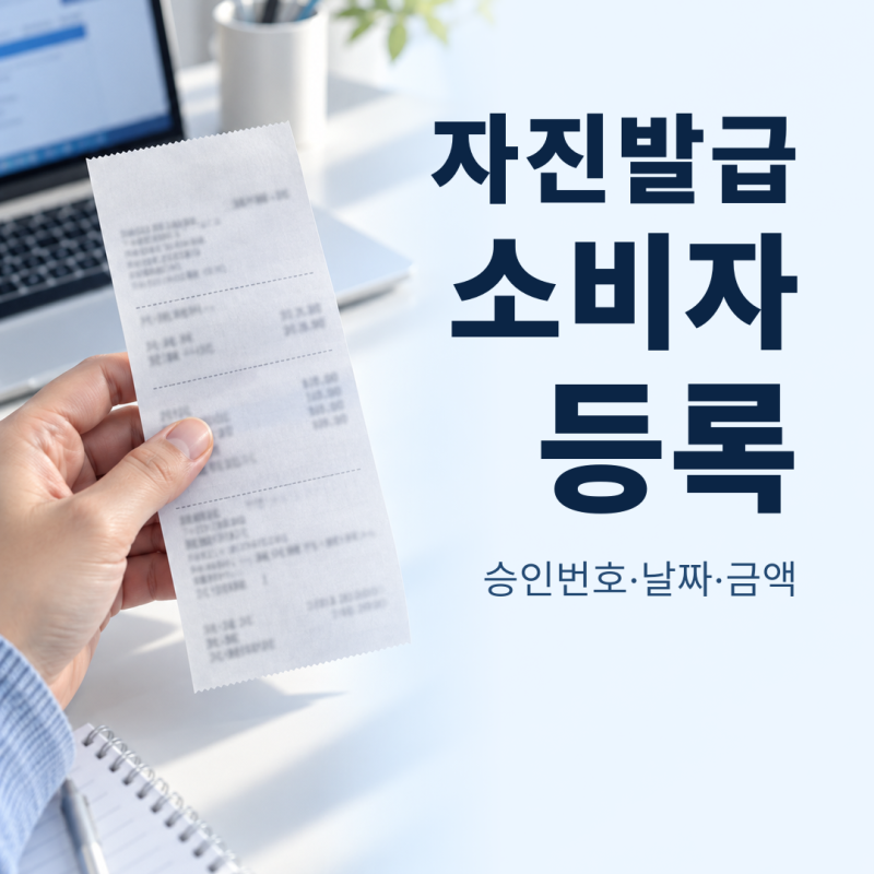 현금영수증 자진발급 등록에 필요한 세 가지