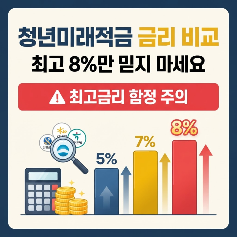 청년미래적금 금리 비교: 은행연합회 공시로 최고금리 우대 조건 확인하기